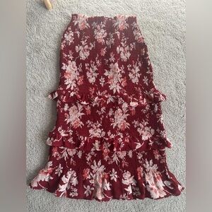 New Abercrombie & Fitch Tiered Skirt (Stretch)- XSMALL